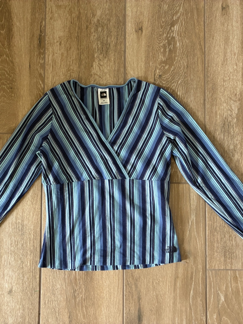 The North Face Blue Striped Women's Top